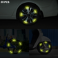 20 protectores de rueda iluminados con logotipo