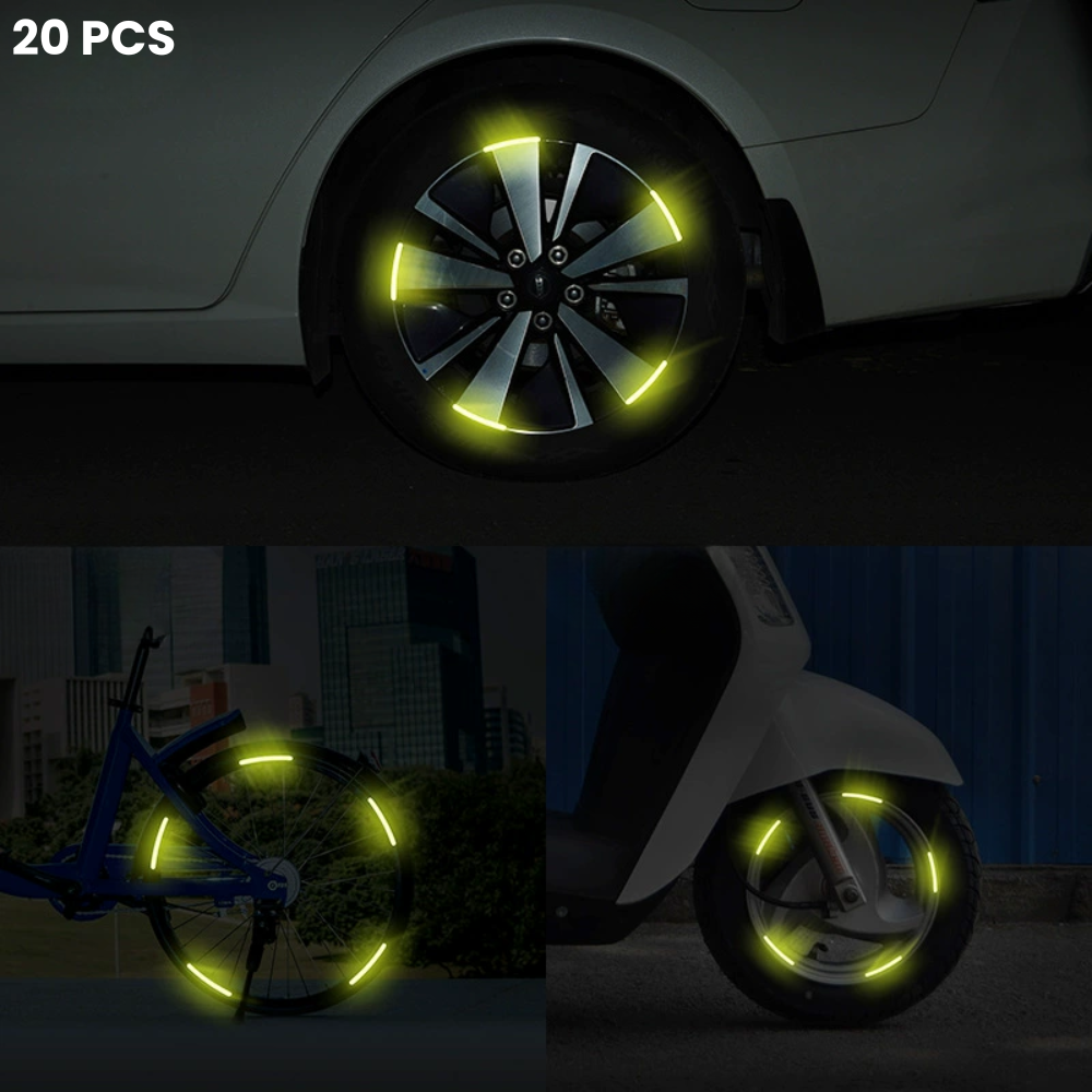 20 protectores de rueda iluminados con logotipo