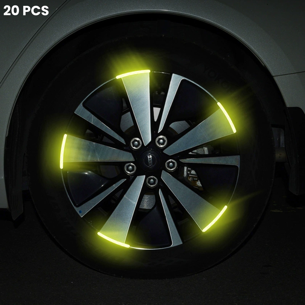 20 protectores de rueda iluminados con logotipo