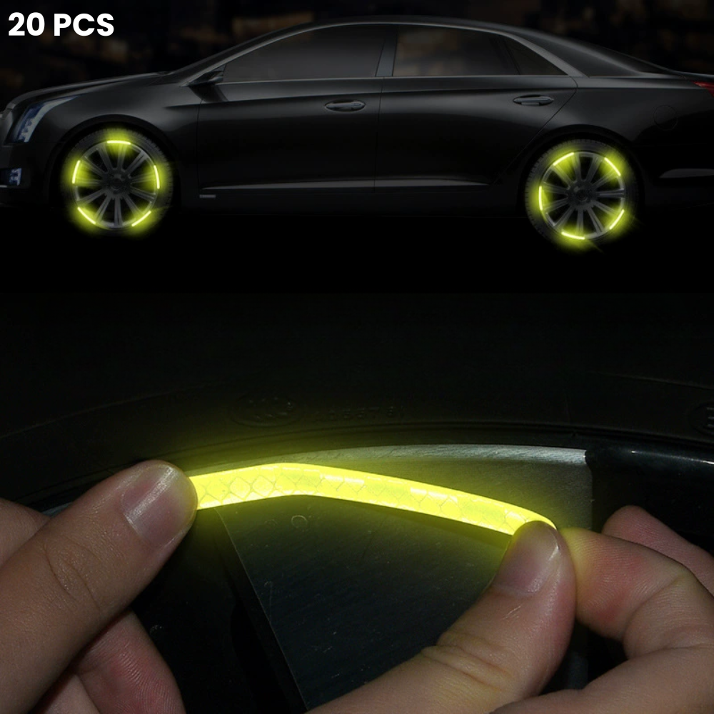 20 protectores de rueda iluminados con logotipo