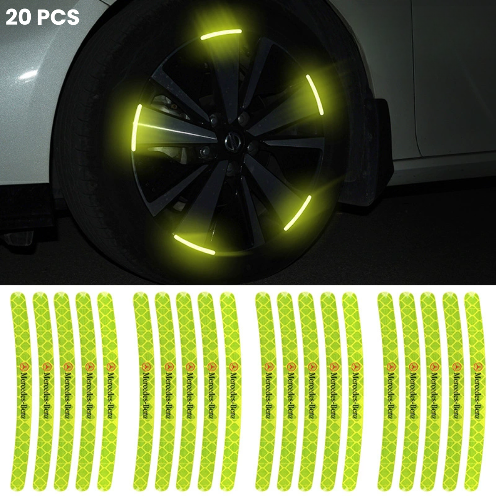 20 protectores de rueda iluminados con logotipo