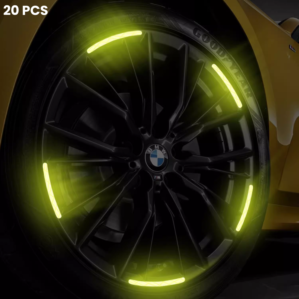 20 protectores de rueda iluminados con logotipo