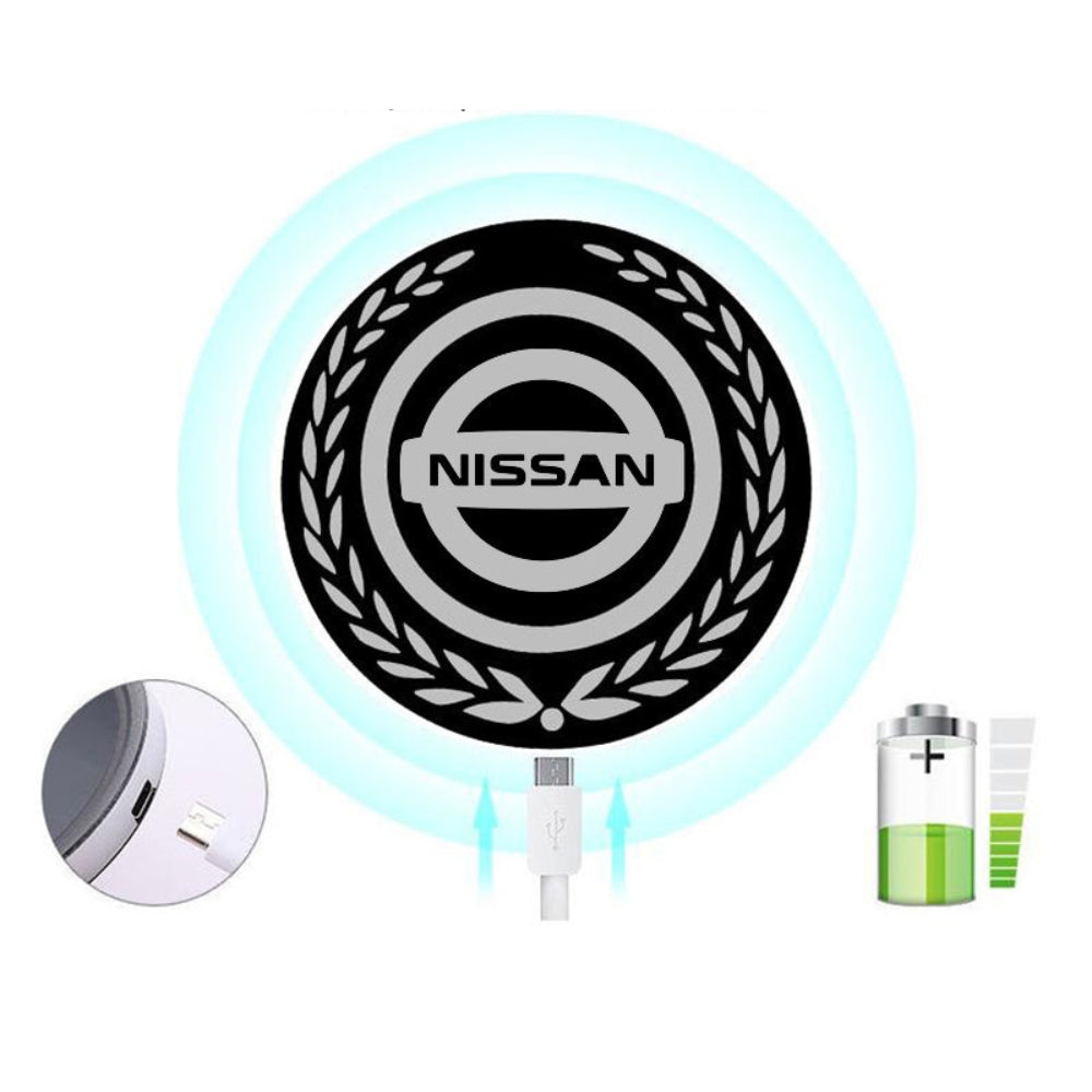 Logotipo LED recargable para coche – Efecto de luz de neón